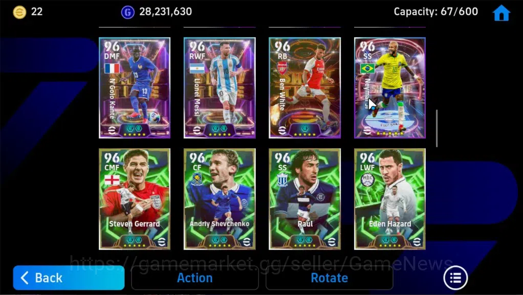 eFootball Accounts Legends & Iconic Players Android|3Pack Portugal,France,Barca|45Epic(Marco van basten,Neymar,Luis 9