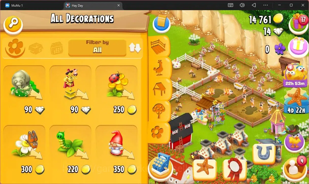 Hay Day Accounts Lvl 83|Silo Storage 1572/2100|Barn Storage 4160/6000|14K Coins|14 Diamonds|PROTECT OFF|Log Supercel |RA094B 8