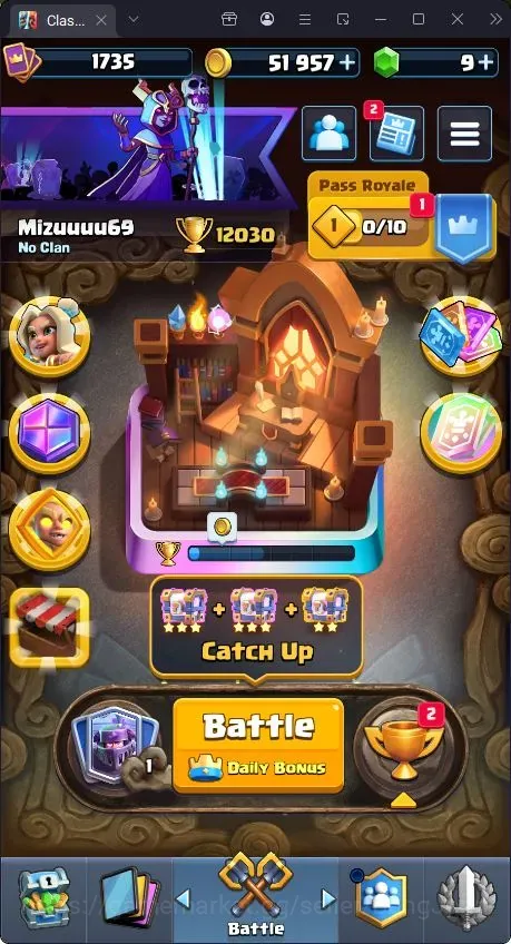 Clash Royale Accounts High-End Trophy 12030|CL 1735|KTL 16 Max|121 Cards|10 Max|5 Hero|18 Evo|Arena 29|51K Coins + 9 1