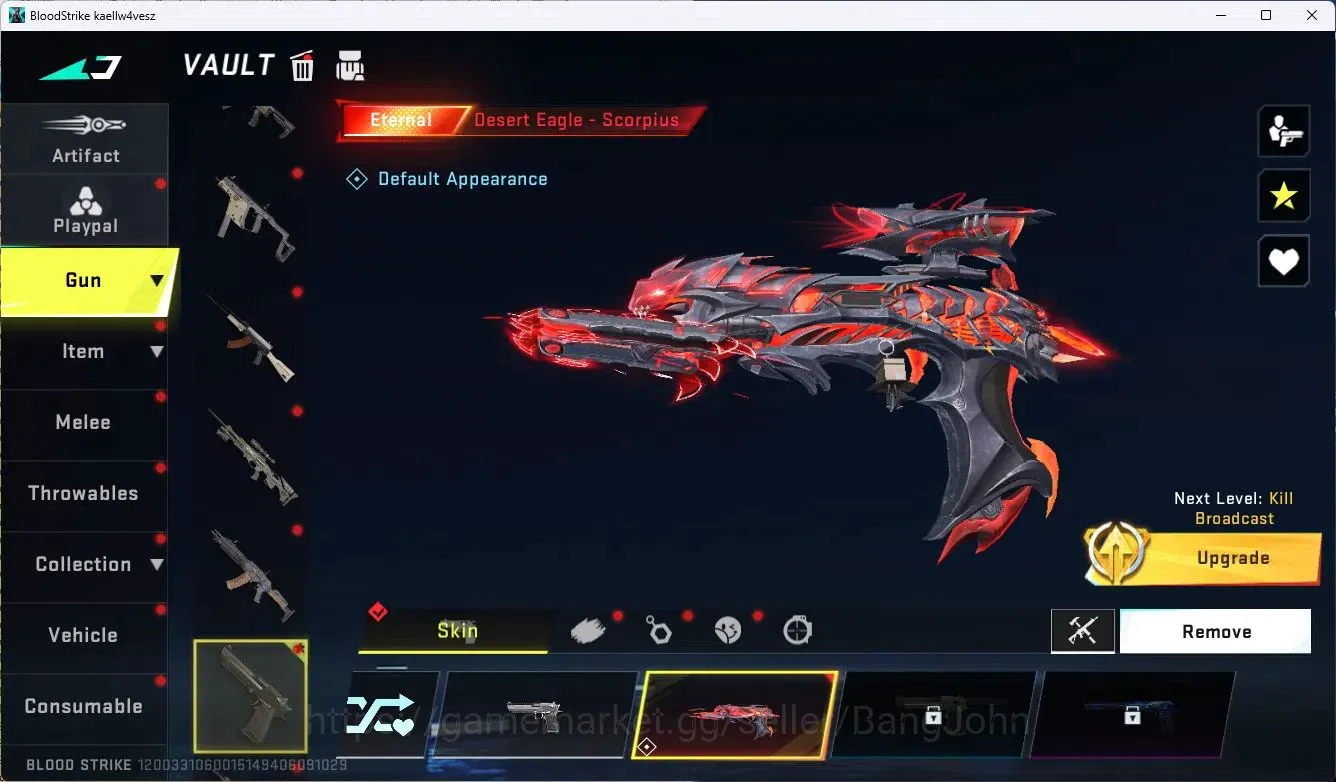 Blood Strike Accounts ASIA|Eternal: Desert Eagle-Scorpius |1 Collab Gun image 3