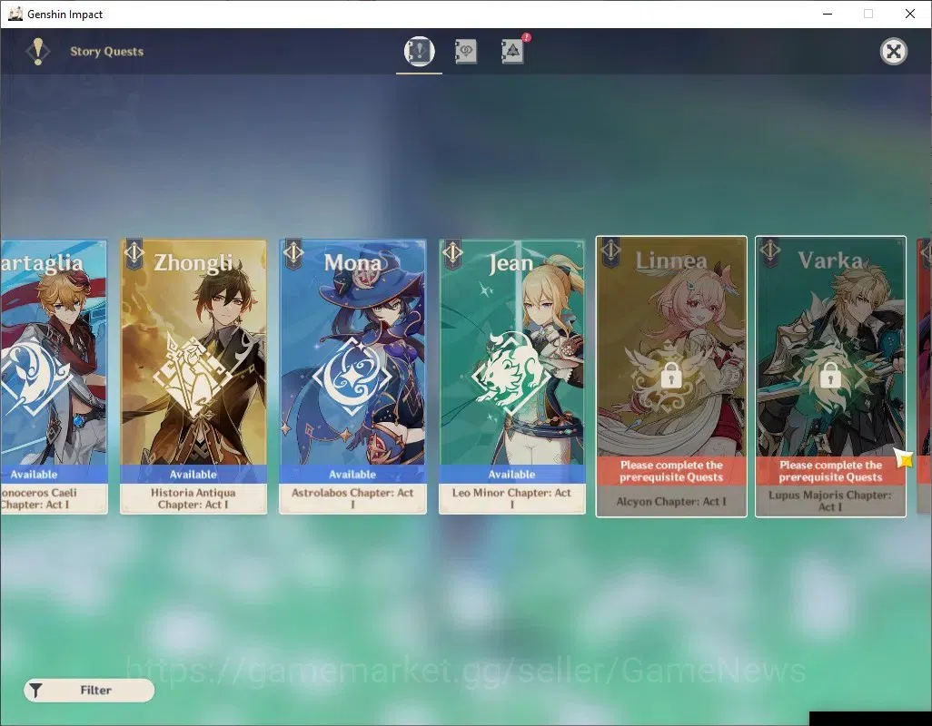 Genshin Impact Accounts ASIA|AR 56|6Limited+2(*5Wep)|Arlec,Neuvil,Yelan,Ch image 20