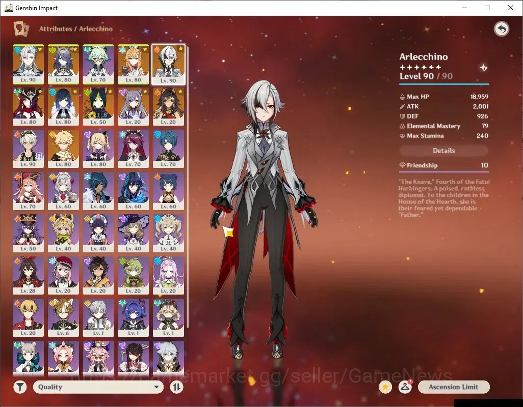 Genshin Impact Accounts ASIA|AR 56|6Limited+2(*5Wep)|Arlec,Neuvil,Yelan,Ch image 6