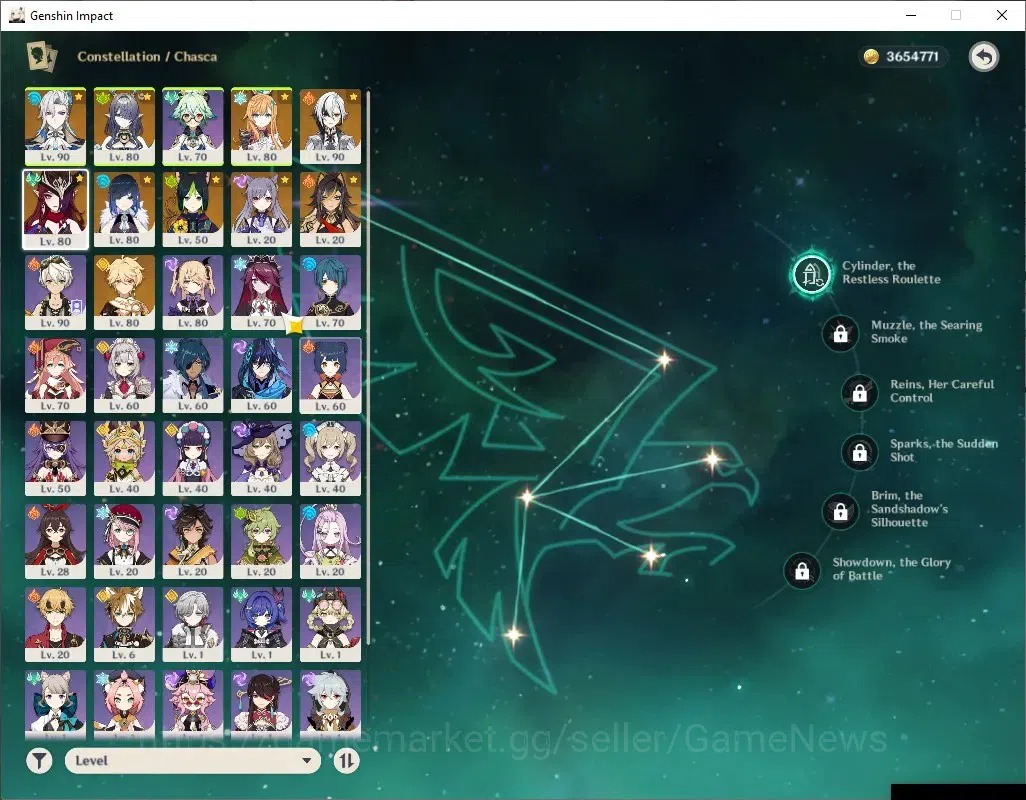 Genshin Impact Accounts ASIA|AR 56|6Limited+2(*5Wep)|Arlec,Neuvil,Yelan,Ch image 9