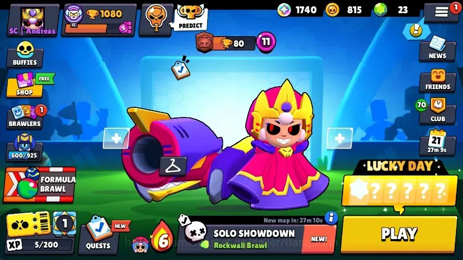 Brawl Stars Accounts Global | 1080 Thropy|14 Brawler|3 Max Lv Hyperchar image 1