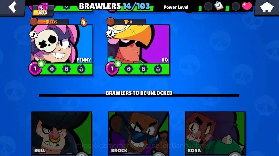 Brawl Stars Accounts Global | 1080 Thropy|14 Brawler|3 Max Lv Hyperchar image 7