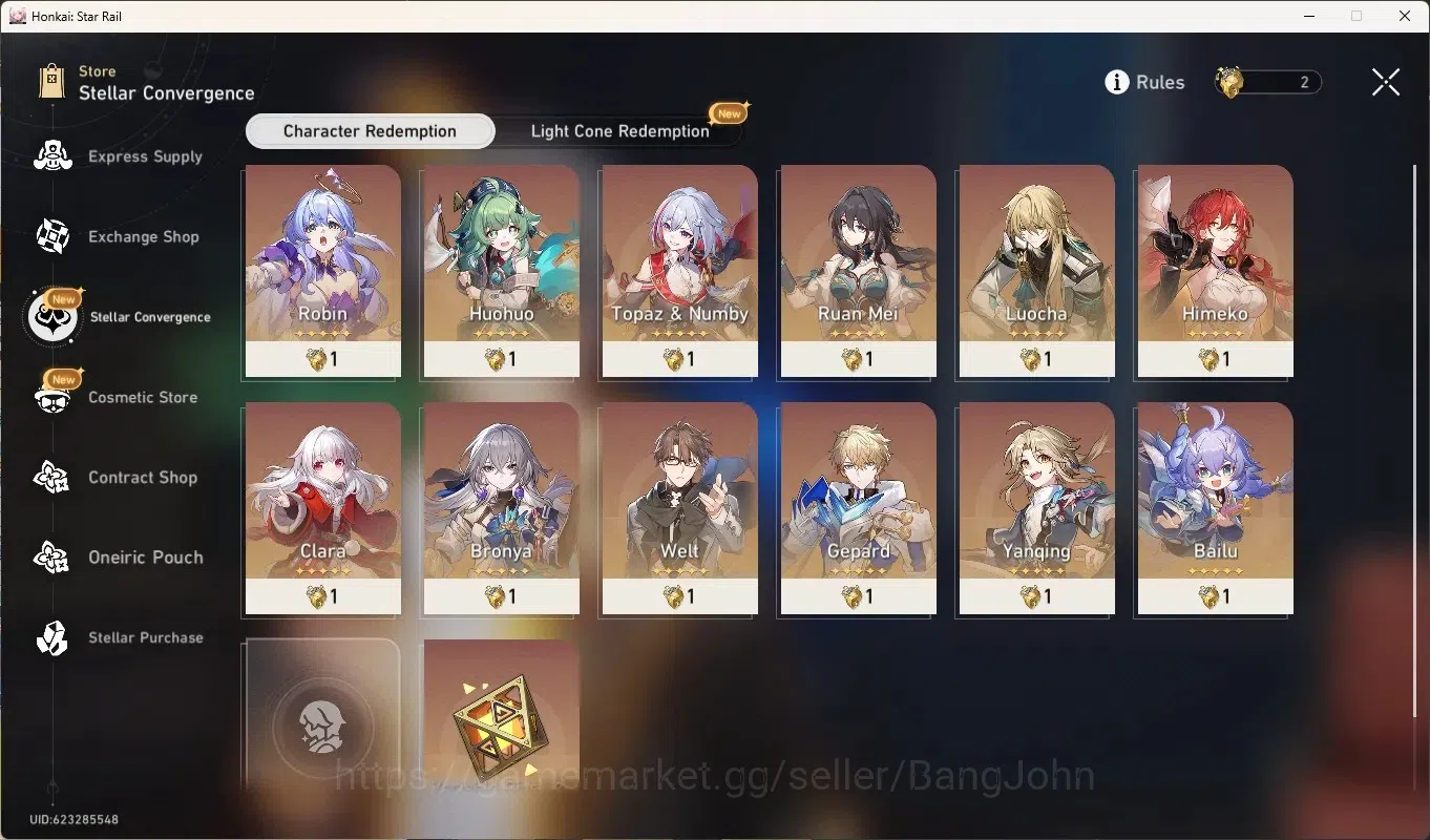 Honkai Star Rail Accounts Others America|TL 60|6 Limited [MortenaxBladeE1 + Sign],Yao Guang,Lingsha,Dan 7