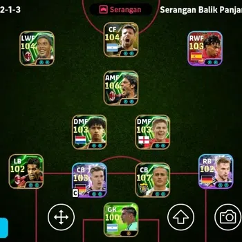 eFootball Accounts Legends & Iconic Players Mobile|PW 3204|Lionel Messi ShowT,Dani Olmo ShowT,Gabriel Batistuta Epic,Rul
