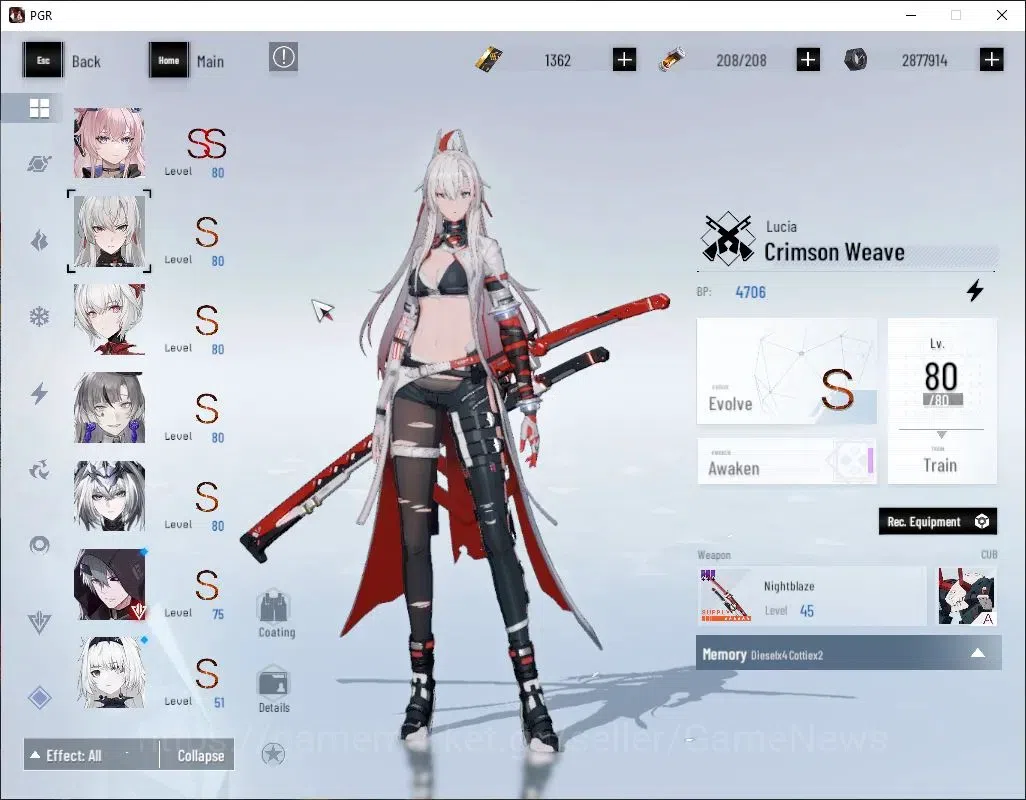 Punishing: Gray Raven Accounts NA |Lv 73|[S LuciaCW,S Lilith,SS Spectre]+Sign,S L image 3