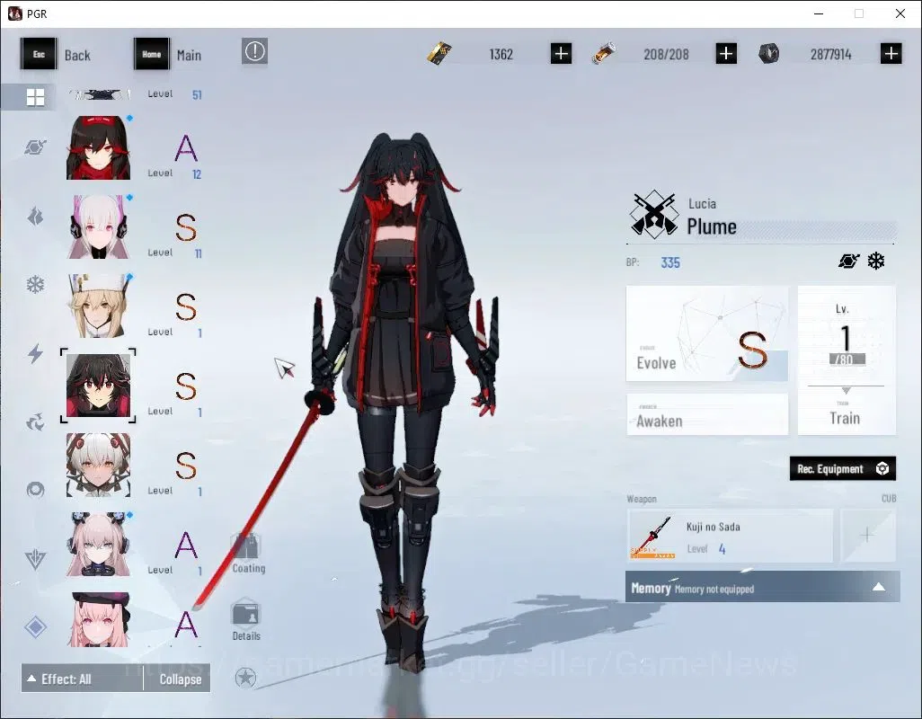 Punishing: Gray Raven Accounts NA |Lv 73|[S LuciaCW,S Lilith,SS Spectre]+Sign,S L image 4