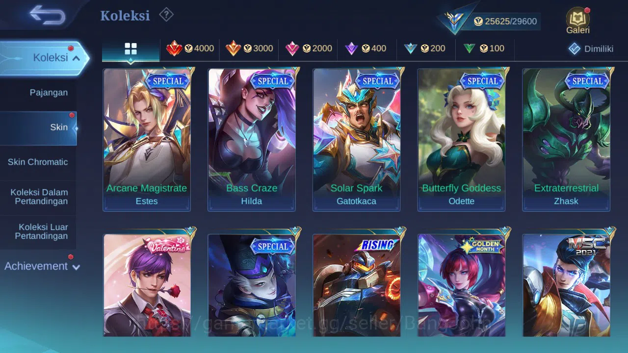 Mobile Legends: Bang Bang Accounts GLOBAL Hero 99 Skin 131 Create Kadita | Spongebob  image 5