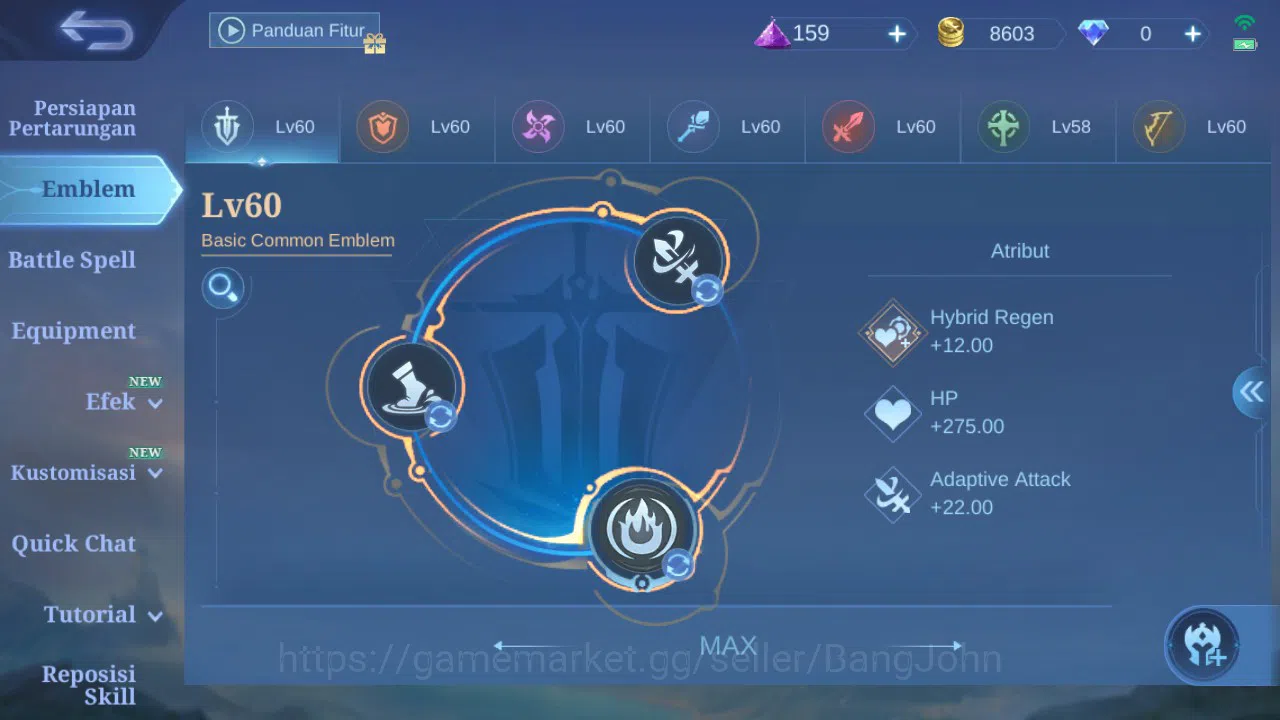 Mobile Legends: Bang Bang Accounts GLOBAL Hero 99 Skin 131 Create Kadita | Spongebob  image 8