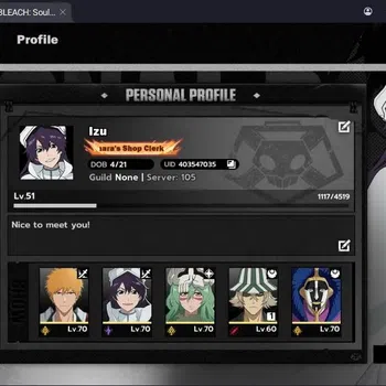 BLEACH: Soul Resonance Accounts Nuverse SEA|Lv.51|8 SSR 6