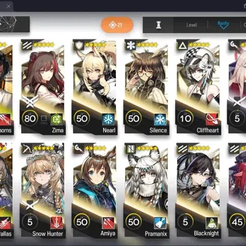 Arknights Accounts Starter Global | Lv 18 Starter| 4x6 Star Ops (Hellagur,Thorns,Mountain,Pallas) | TR 14 | 286k LMD | Check
