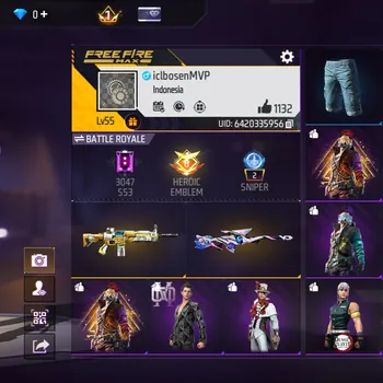 Free Fire Accounts AKUN POLOSAN IDAMAN - BUNDLE INKUBATOR UTAMA - CELANA DENIM - BAJU INKUBATOR BANYAK - POLOSAN IDAMAN