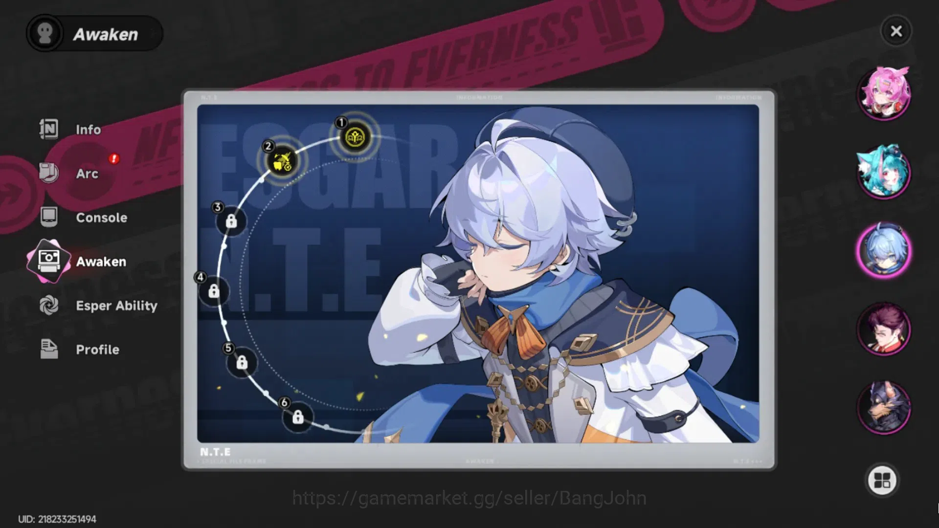 Neverness to Everness Accounts SEA | Starter Lv 3 | 2 SSR (Nanally+Hathor)+ 5 SR  image 8