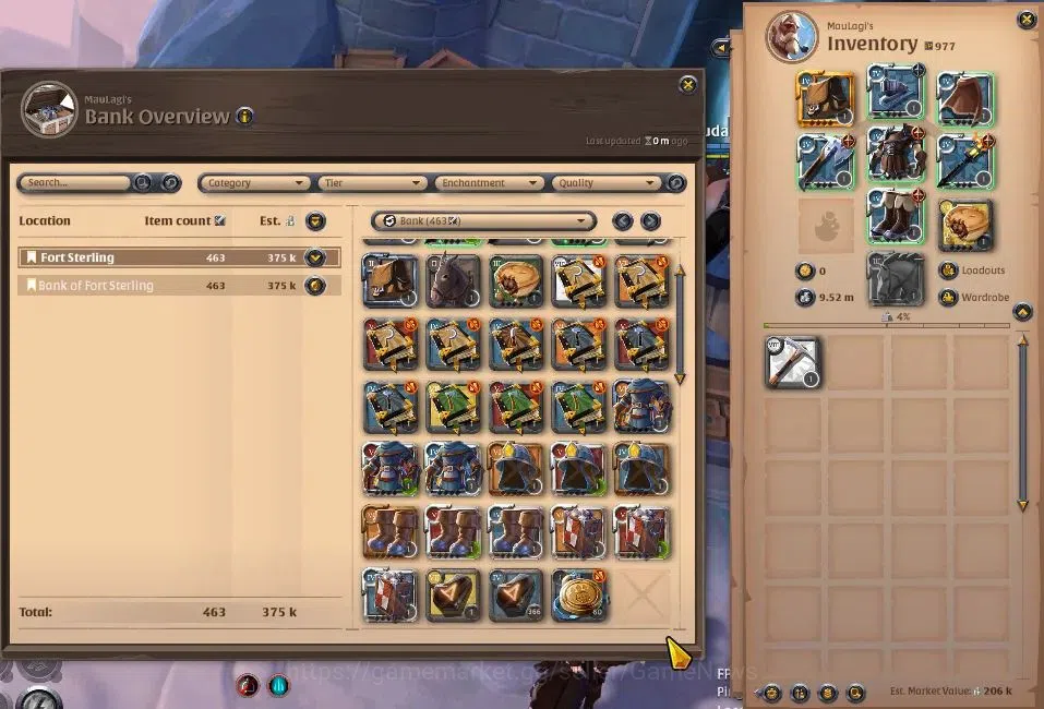 Albion Online Accounts ASIA | 2,41M Total Fame - 9,52M Silver | T8 Ore Mi image 2