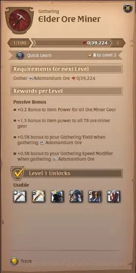 Albion Online Accounts ASIA | 2,41M Total Fame - 9,52M Silver | T8 Ore Mi image 3
