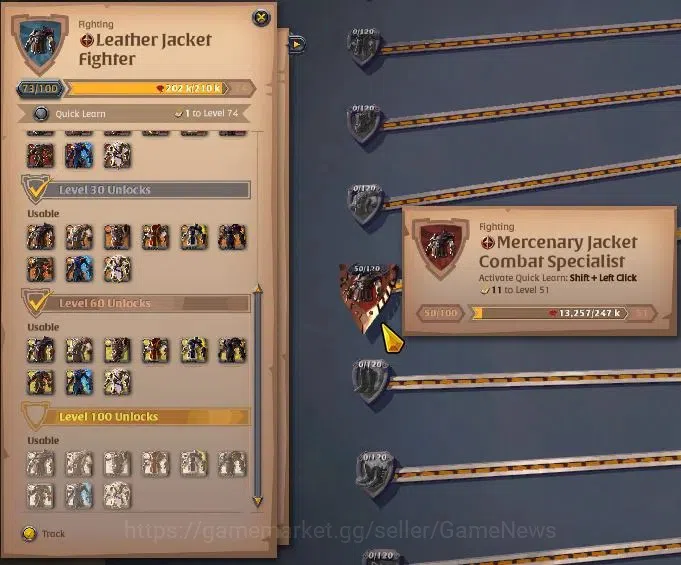 Albion Online Accounts ASIA | 2,41M Total Fame - 9,52M Silver | T8 Ore Mi image 7