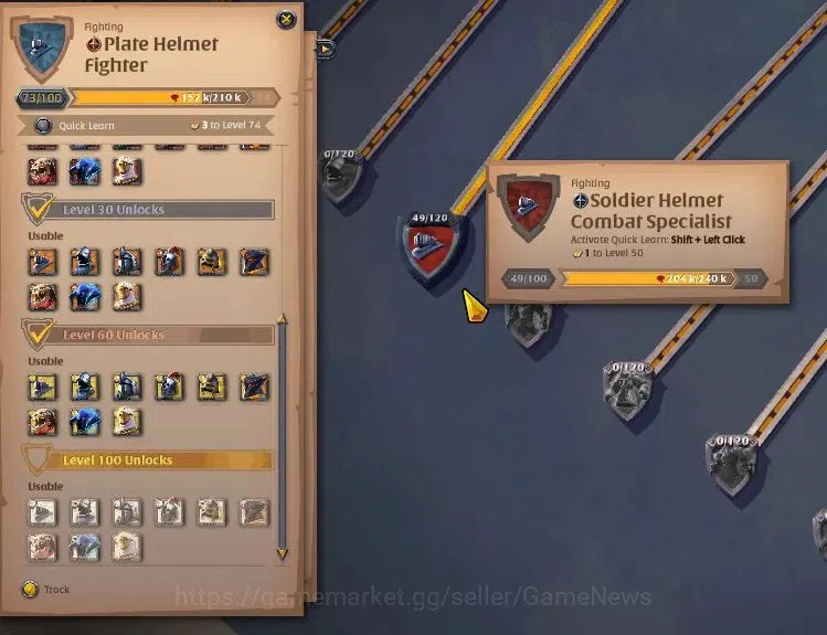 Albion Online Accounts ASIA | 2,41M Total Fame - 9,52M Silver | T8 Ore Mi image 9
