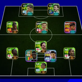 eFootball Accounts Starter 3116 I Luis Suarez 108 I Shevchenko 102 I Lamin Yamal 103 I D. Rice 100 I Martinez 100 I Williams