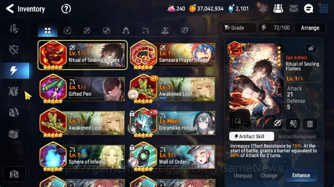 Epic Seven Accounts Starter GLOBAL|UnVerif|6 ML(NM Luna,Ruele of Light,SpecTenebria,Belian)Setsuka,TA Coli,Perfum 12