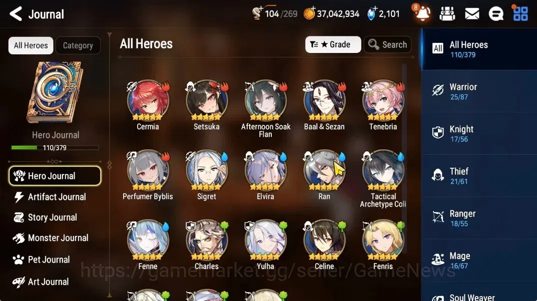 Epic Seven Accounts Starter GLOBAL|UnVerif|6 ML(NM Luna,Ruele of Light,SpecTenebria,Belian)Setsuka,TA Coli,Perfum 7