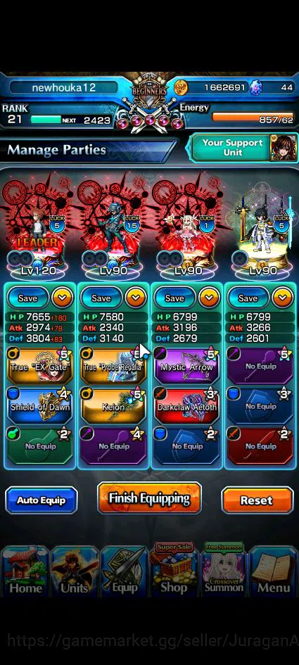 Grand Summoners Accounts Global|Rank 21|11 Ascend|Inumuta TW,S Emiya,S Luvi image 3