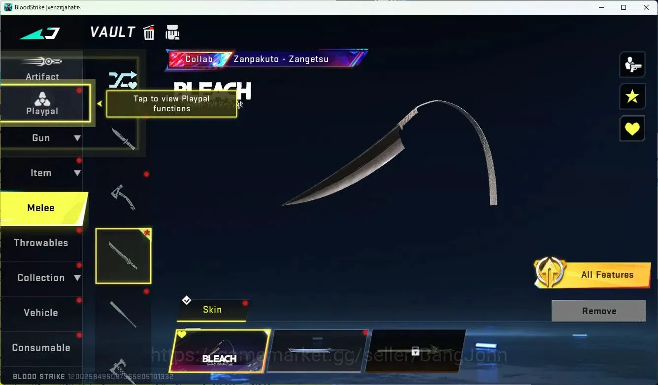 Blood Strike Accounts ASIA|COLLAB=ZANPAKUTO,QBZ95,KAR98K|ULTRA=ONE HANDE image 8