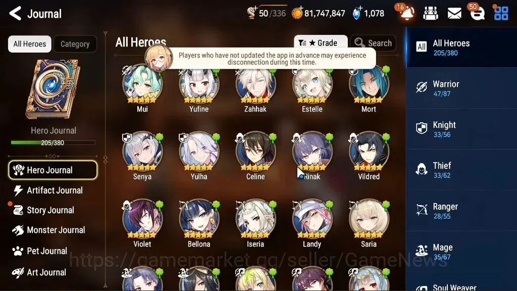 Epic Seven Accounts ASIA Unverif|25ML(Dark Diene,Schol Nurse Yulha,LOT image 10