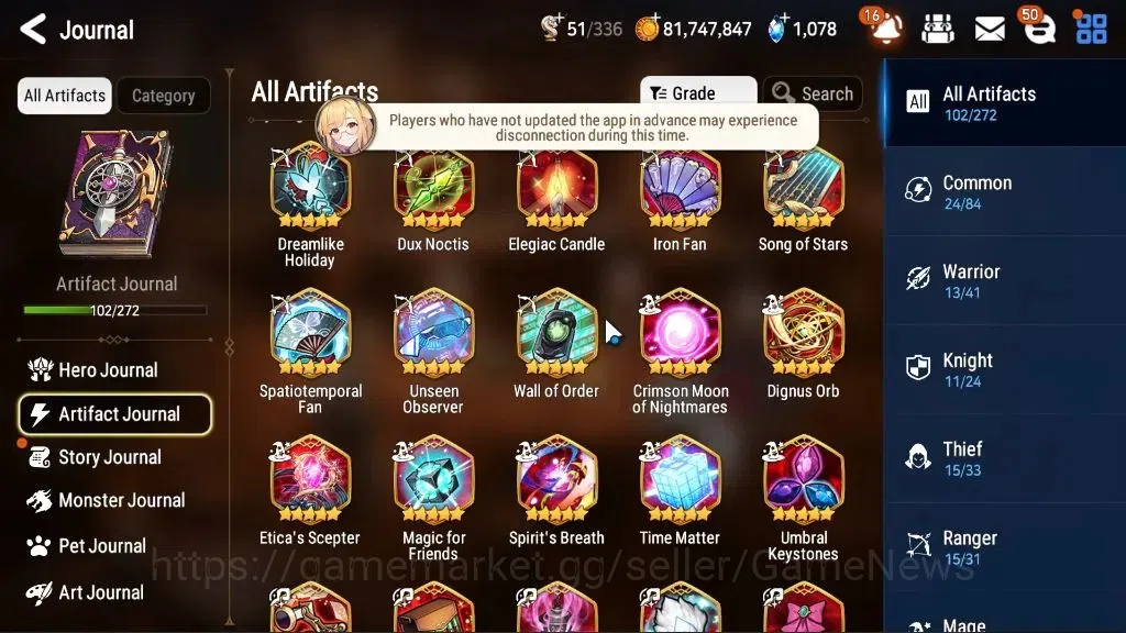 Epic Seven Accounts ASIA Unverif|25ML(Dark Diene,Schol Nurse Yulha,LOT image 14