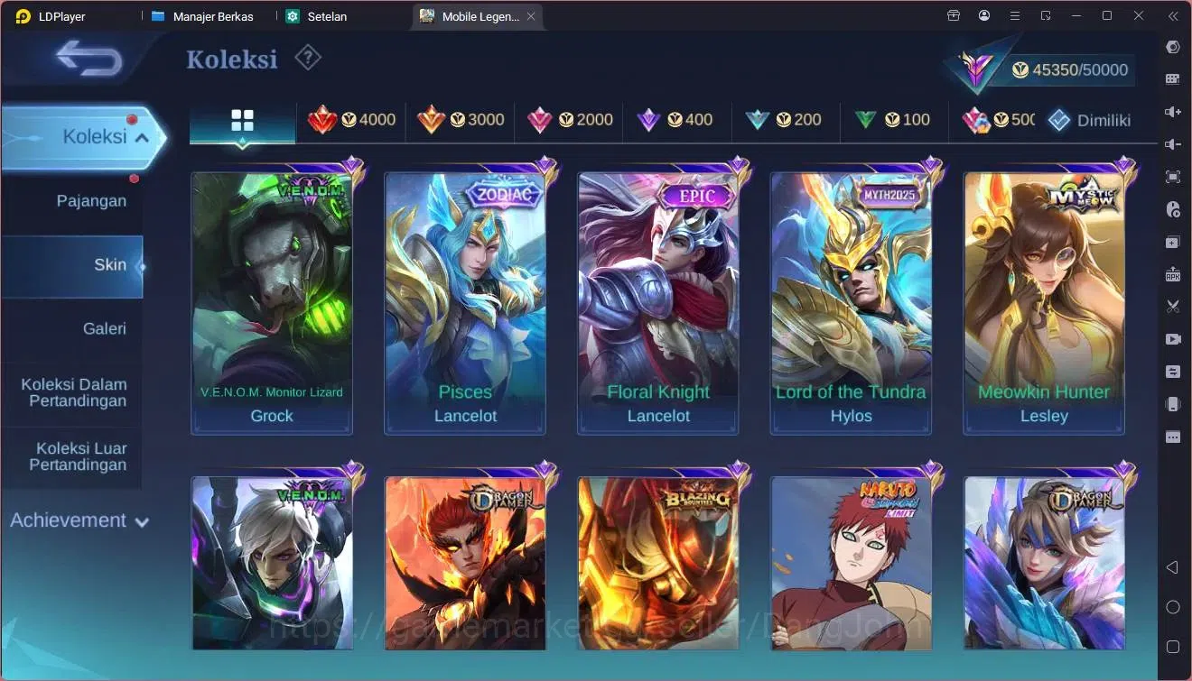 Mobile Legends: Bang Bang Accounts Global | Hero 102, Skin 188. Collector Natalia, KO image 3