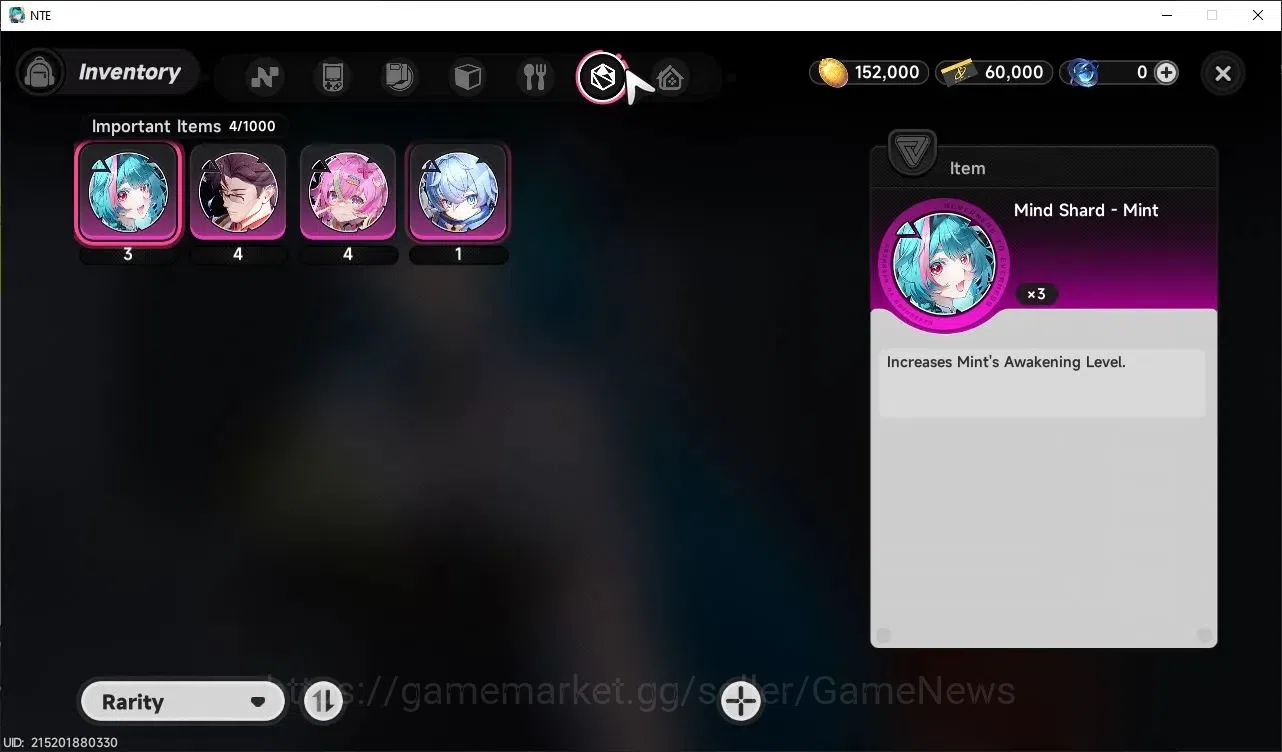 Neverness to Everness Accounts Global EU|HL 3|2 SSR Nanally Awk 1, Daffodill + SSR Selector|4 SR|Underboss 10