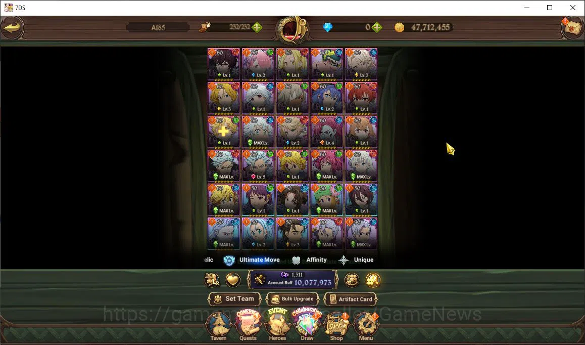 The Seven Deadly Sins: Grand Cross Accounts Asia|10M CC|67 LS|10 LR+11 UR+Many Collab|Cusack4/ image 13