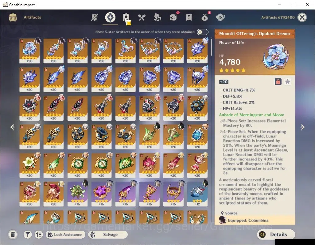 Genshin Impact Accounts ASIA|AR 56|4 Limited+6(*5Wep)|(Skirk,Varesa,Arlecc image 12