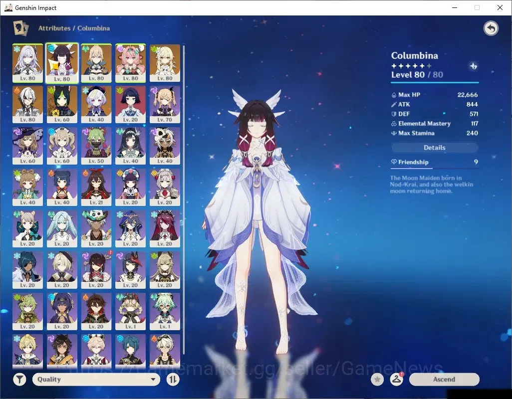 Genshin Impact Accounts ASIA|AR 56|4 Limited+6(*5Wep)|(Skirk,Varesa,Arlecc image 4