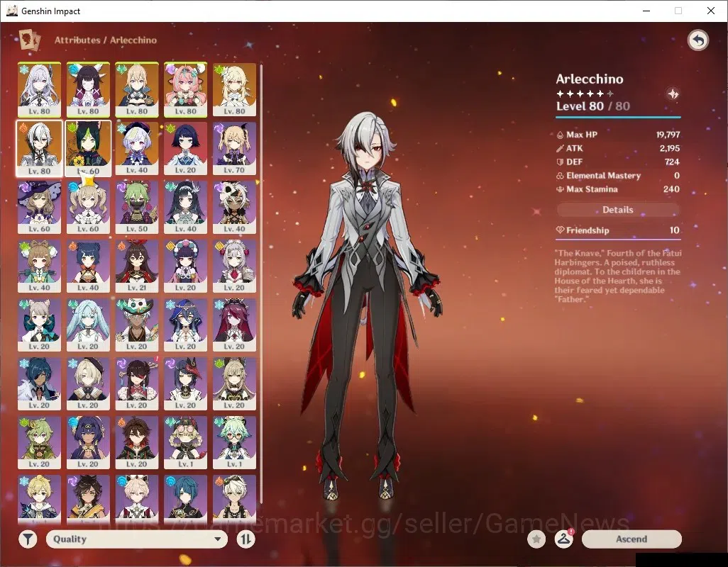 Genshin Impact Accounts ASIA|AR 56|4 Limited+6(*5Wep)|(Skirk,Varesa,Arlecc image 5