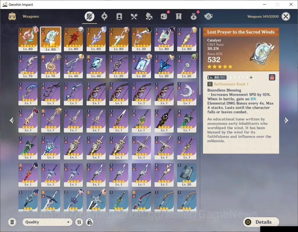 Genshin Impact Accounts ASIA|AR 56|4 Limited+6(*5Wep)|(Skirk,Varesa,Arlecc image 7