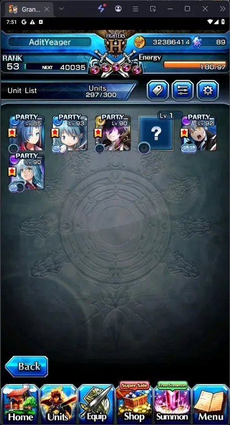 Grand Summoners Accounts End-Game Global | Sayaka Miki TW,DLS Rimuru TW,Starblade Valeria TW|6 Ascend|Rank 53 | Detail Check 4