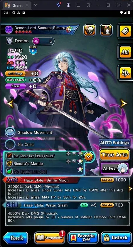 Grand Summoners Accounts End-Game Global | Sayaka Miki TW,DLS Rimuru TW,Starblade Valeria TW|6 Ascend|Rank 53 | Detail Check 5