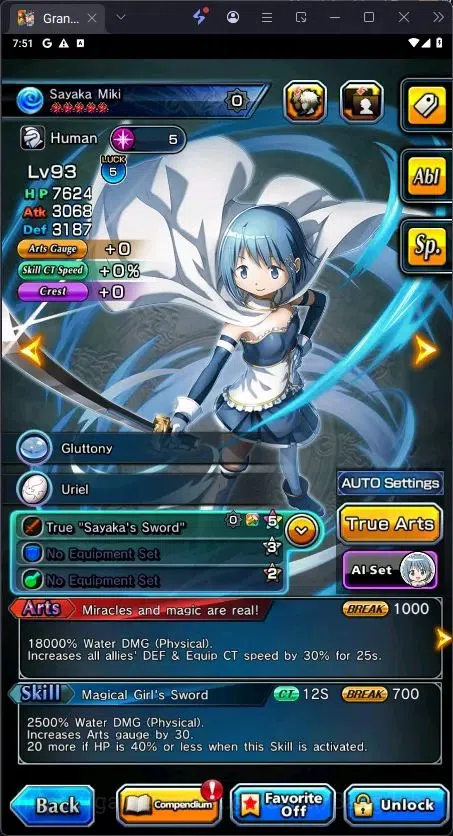 Grand Summoners Accounts End-Game Global | Sayaka Miki TW,DLS Rimuru TW,Starblade Valeria TW|6 Ascend|Rank 53 | Detail Check 7