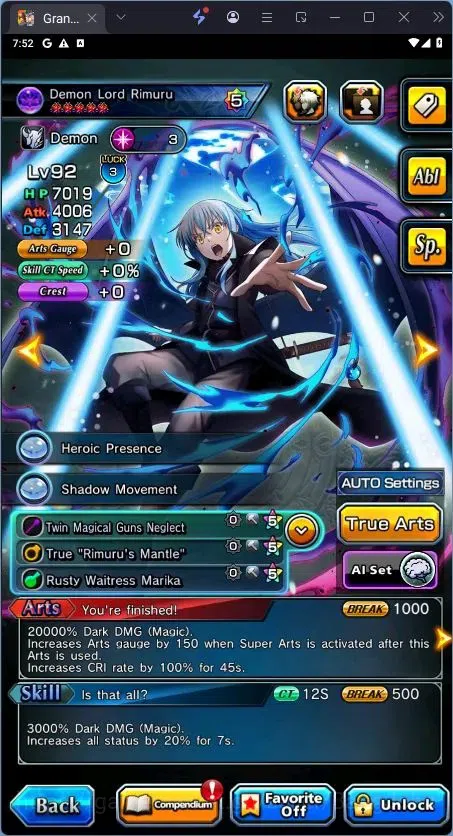 Grand Summoners Accounts End-Game Global | Sayaka Miki TW,DLS Rimuru TW,Starblade Valeria TW|6 Ascend|Rank 53 | Detail Check 8