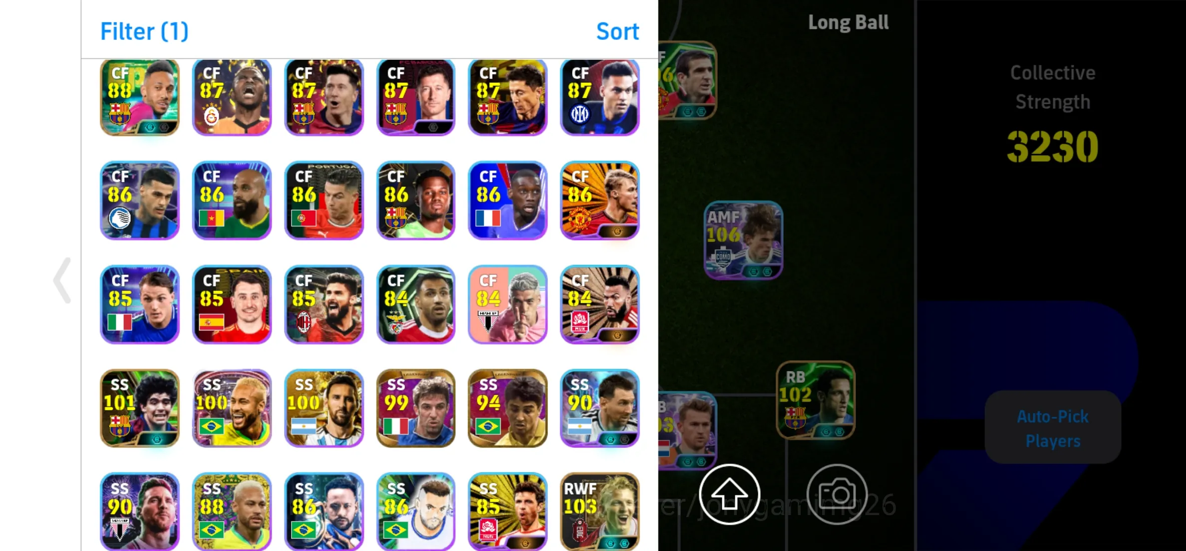 Buy eFootball Accounts - Android | 3230 Strength Cantona