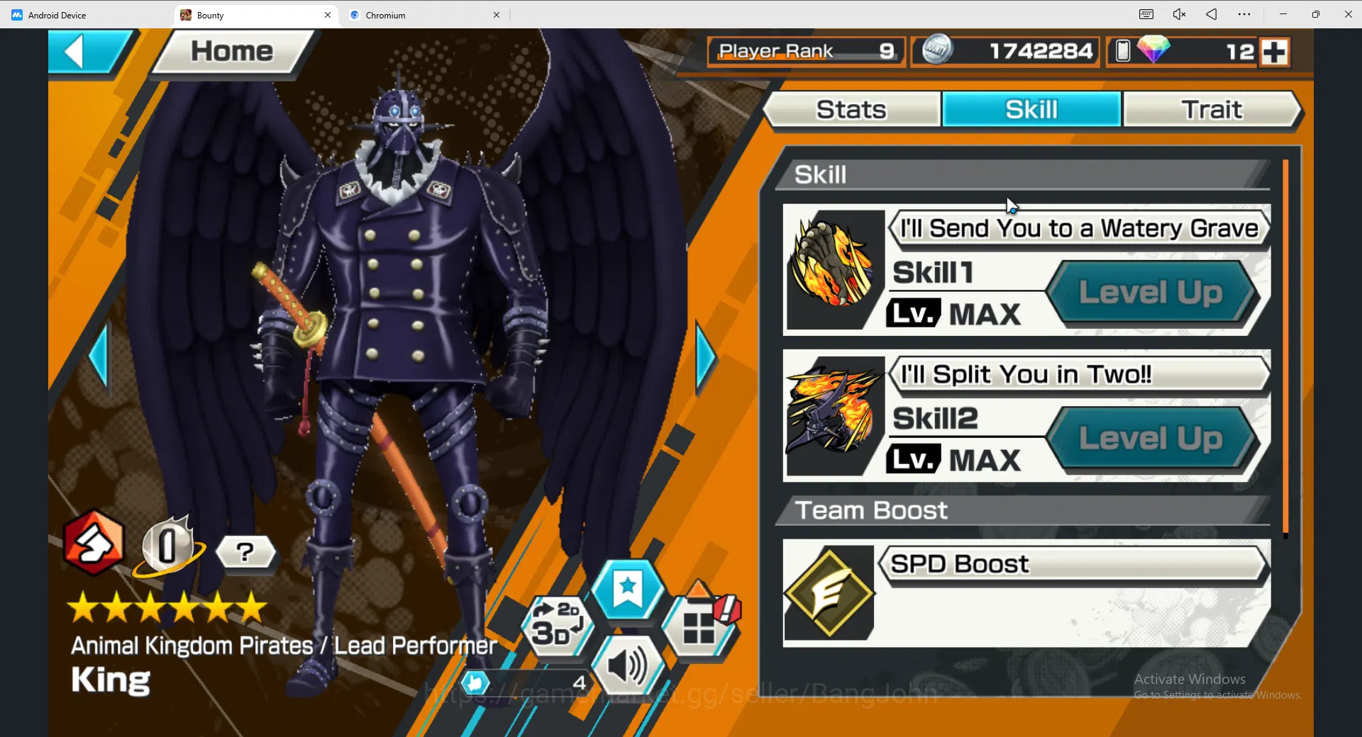 One Piece Bounty Rush Accounts Others GLOBAL|EX 4|PR 9|BP Kuzan,BMO Kaido,Great Edwad Newgate,MWD Luffy,etc|Log Bandai|Check 3