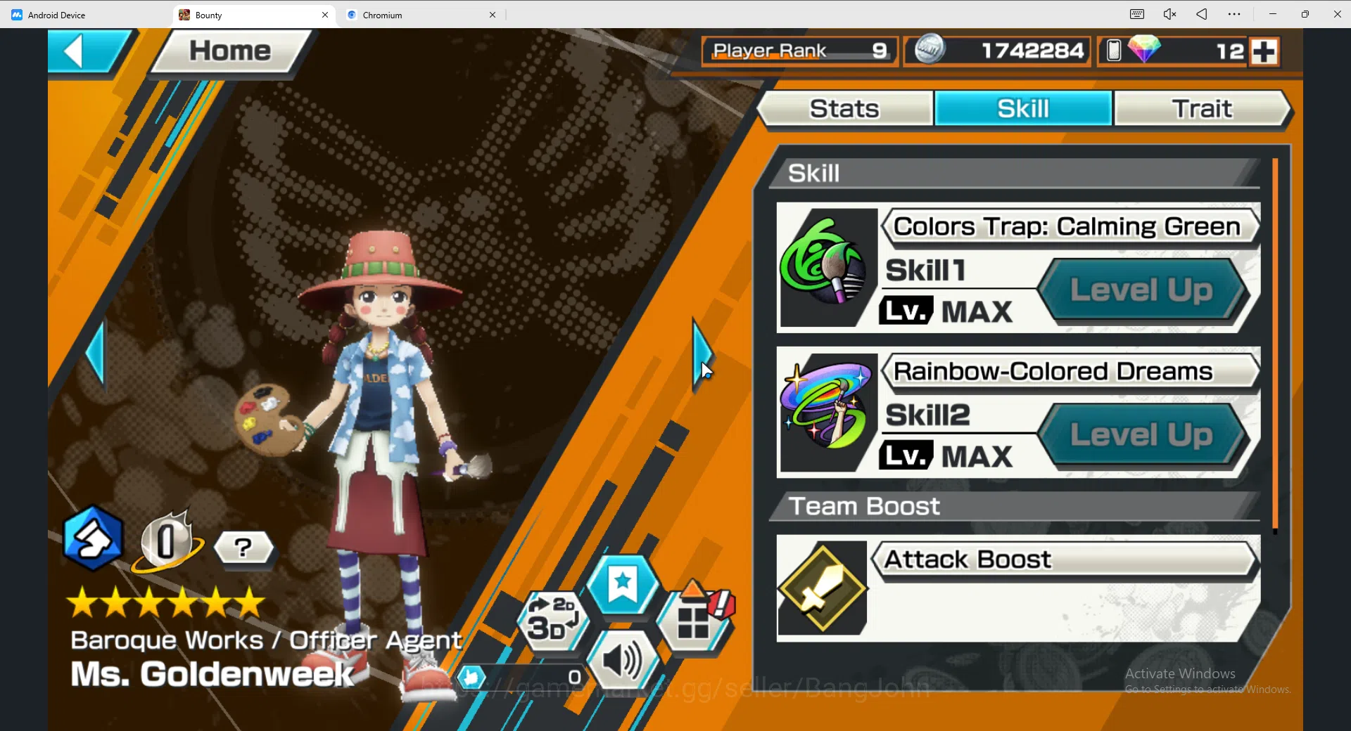 One Piece Bounty Rush Accounts Others GLOBAL|EX 4|PR 9|BP Kuzan,BMO Kaido,Great Edwad Newgate,MWD Luffy,etc|Log Bandai|Check 4