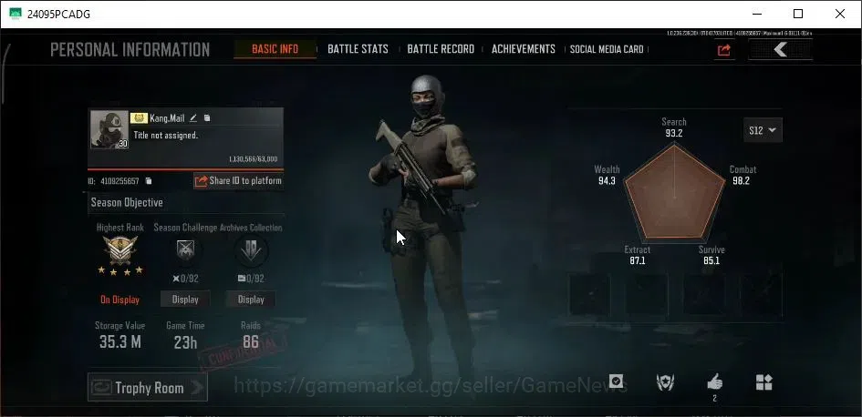 Arena Breakout Accounts MOBILE|Lvl 30|SV 35,3M|CV 33M|FA MPX,SS Scar L,B S image 2
