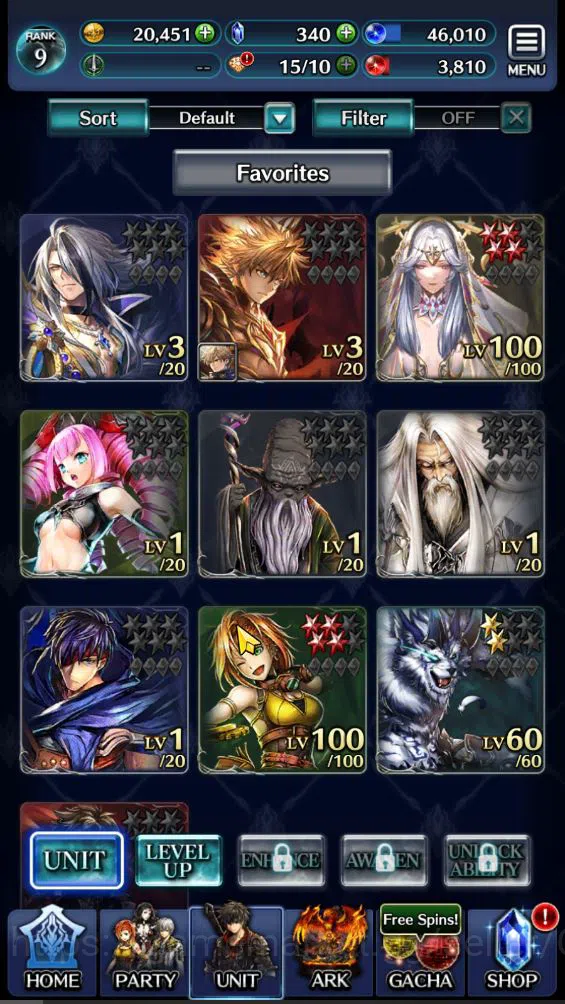 Last Cloudia Accounts GLOBAL|Rank 9| Top Tier Unit [Emperor Lonardo, Ark image 1