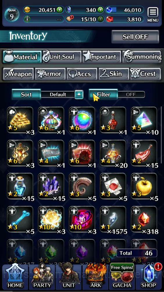 Last Cloudia Accounts GLOBAL|Rank 9| Top Tier Unit [Emperor Lonardo, Ark image 7