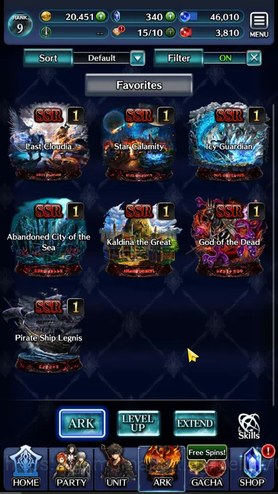 Last Cloudia Accounts GLOBAL|Rank 9| Top Tier Unit [Emperor Lonardo, Ark image 9