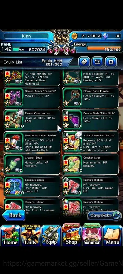 Grand Summoners Accounts Global|Rank 142|24 Ascend 10 TW|(Roy,Inumuta,Sung image 13