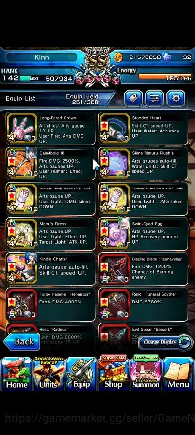 Grand Summoners Accounts Global|Rank 142|24 Ascend 10 TW|(Roy,Inumuta,Sung image 14